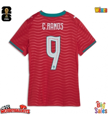 Portugal Goncalo Ramos #9 Replica Home Stadium Shirt for Women World Cup 2026 Short Sleeve